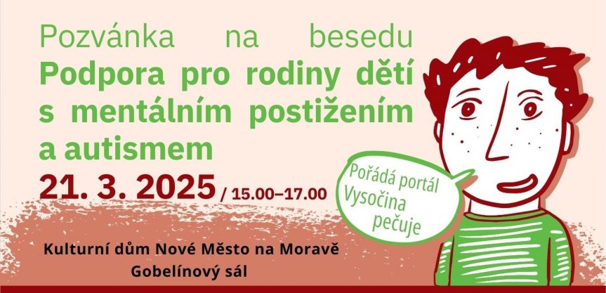 Beseda: Podpora rodin dětí s mentálním postižením a autismem